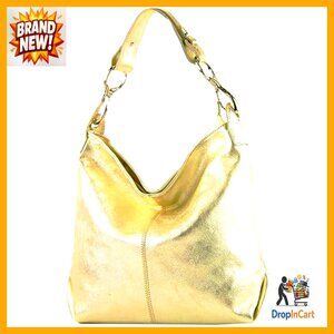 Leather Hobo Shoulder Bag Classic Sporty Elegant Everyday Office Casual